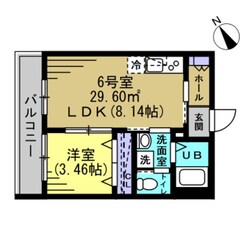 ＡＪ北松戸の物件間取画像